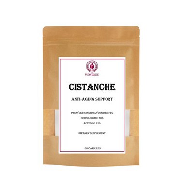 Suplemento dietético Cistanche Suporte antienvelhecimento Glicosídeos feniletanóides 75 por cento Echinacoside 30 por cento Acteoside 12 por cento