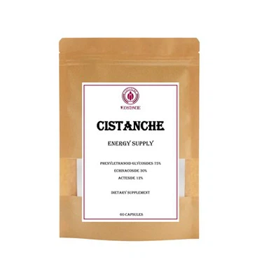 Suplemento dietético Cistanche Fornecimento de energia Glicosídeos feniletanóides 75 por cento Echinacoside 30 por cento Acteoside 12 por cento
